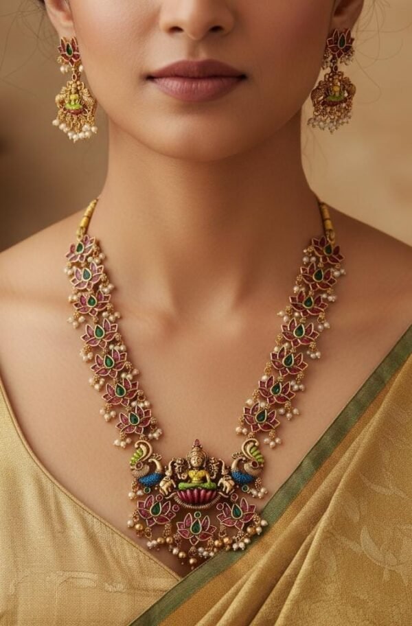 Meenakari kemp peacock harram