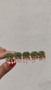 Lotus green hair bands