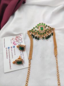 Choker green kemp gold