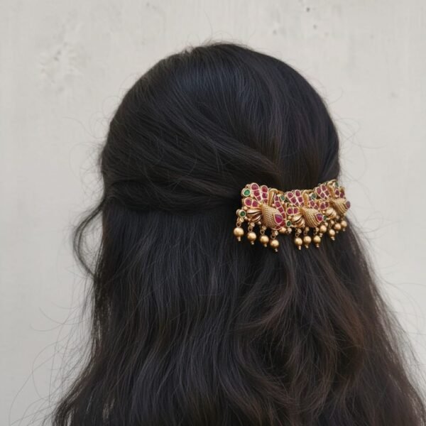Peacock Hair clips 2