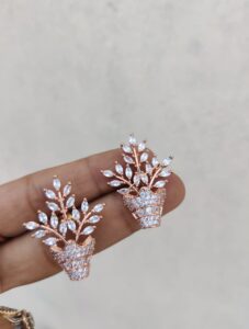Ad rose gold stud
