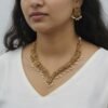 Matte necklace set v shape