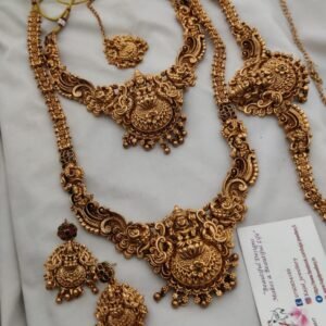 5417fd5f-3594-4344-807b-47d430eefdef Lakshmi temple semi bridal set