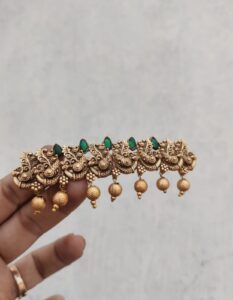 Green Peacock Hair clip