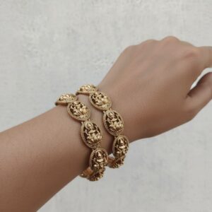 Antique Temple bangles golden