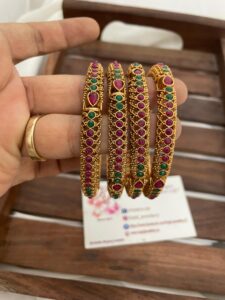 Matte kemp bangles set of 4-2.4 size
