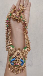 Long temple meenakari Harram