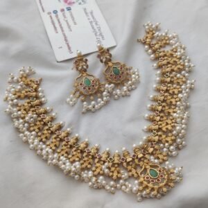 Antique guttapusulu necklace set