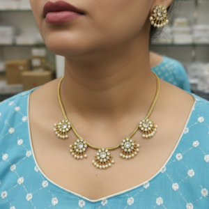 White premium necklace set