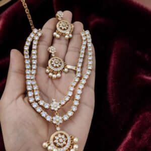 Double layer ad necklace sets