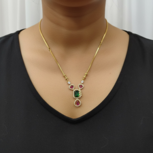 Micro plated gold chain