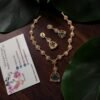 Green necklace set heart model