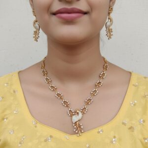 Peacock necklace set