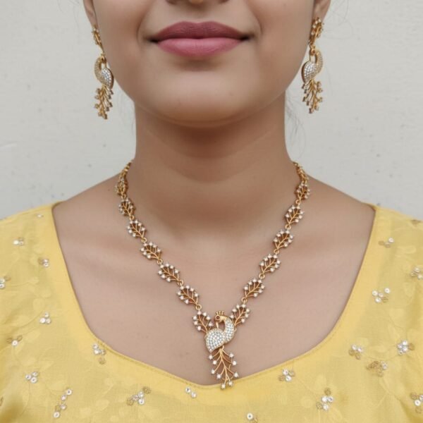 Peacock necklace set