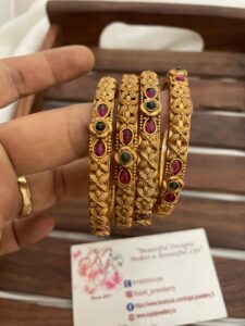 Matte bangles set of 4-2.4