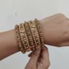 Temple Lakshmi  bangles round set of 6
