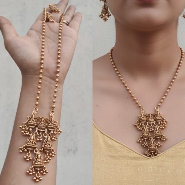 Golden chain Lakshmi set