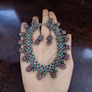 Oxidised necklace Multi