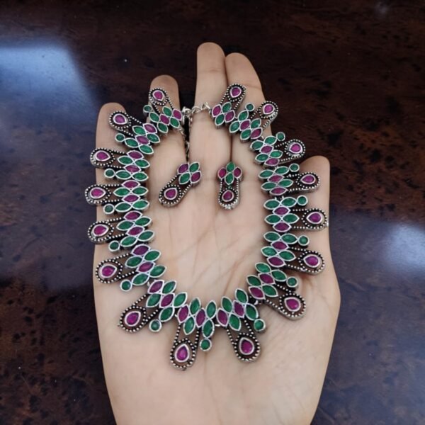 Oxidised necklace Multi