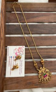 Lakshmi chain Meenakari set