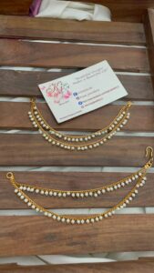 Pearl earchain two layer