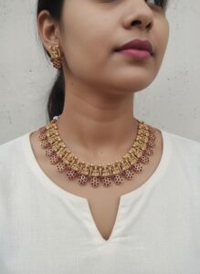 Multi Lakshmi necklace 2