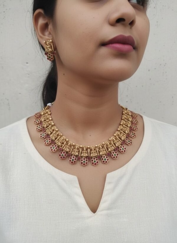 Multi Lakshmi necklace 2