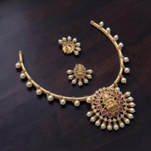 Cz lakshmi attigai kemp choker
