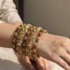 Multi Temple Lakshmi  bangles set of 6