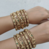 Temple Lakshmi  bangles golden set of 6