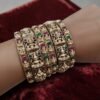 Multi Temple Lakshmi  bangles set of 6