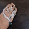 Photoroom_20260627_233101 American diamond white stone jewellery green