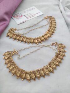Temple Golden earchain 3