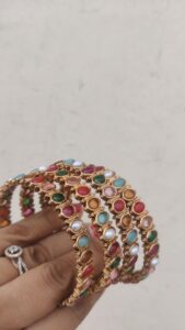 Navratan bangles set of 4