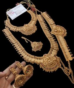 Kasumalai semi heavy bridal set