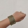 Green kemp bangles set of 4