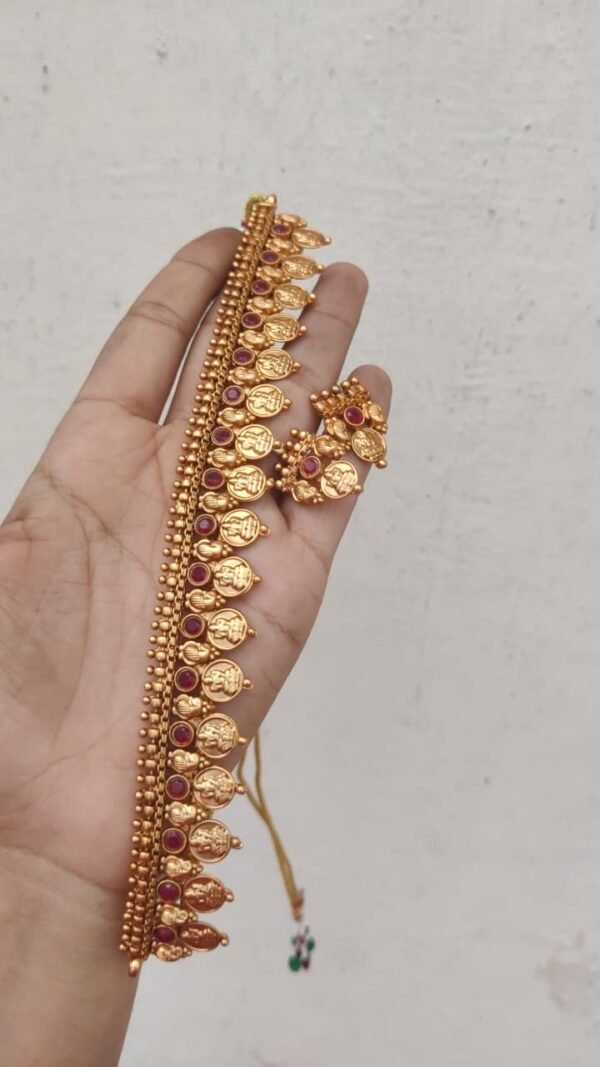 Pink Kasumalai kemp high choker