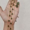 Green kemp high choker set attigai