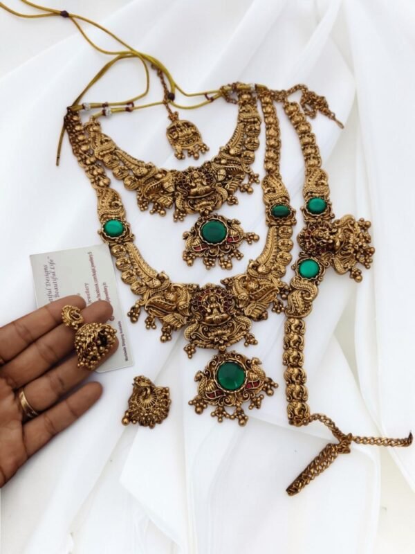 Temple semi bridal set