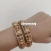 Temple square Lakshmi bangles set of 2