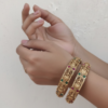 Temple square Lakshmi bangles set of 2
