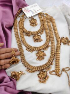 Three layer Lakshmi semi bridal set