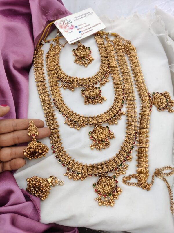 Three layer Lakshmi semi bridal set