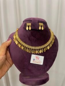 Brass necklace elakathali set