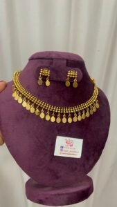 Brass necklace elakathali set 2