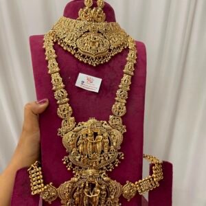 Golden Ram parivar semi bridal set