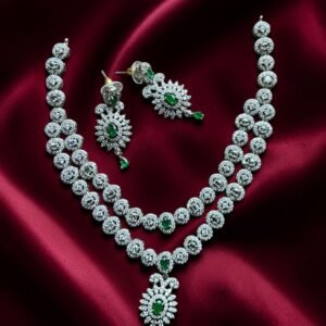 IMG_6150-Photoroom-Photoroom Ad double necklace set green round