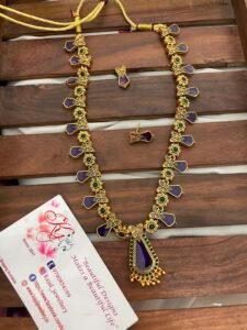 Palakka long Meenakari set