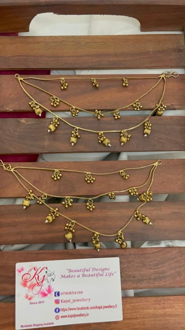 Guttapusulu golden Meenakari jhumki