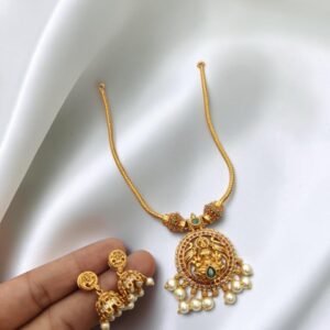 2d413aad-9d10-43d0-a3cb-2f51251d3cc4-Photoroom Lakshmi gold plated chain with jhumki